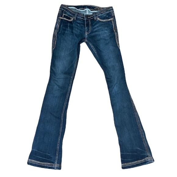 Elvis Denim - Vintage Elvis bellbottoms thick stitch lowcut jean